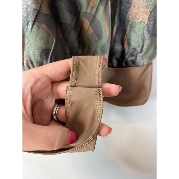 NWT Cami NYC Axel Spaghetti Strap Classic Camo Bodysuit Blouse Top - Picture 7 of 9